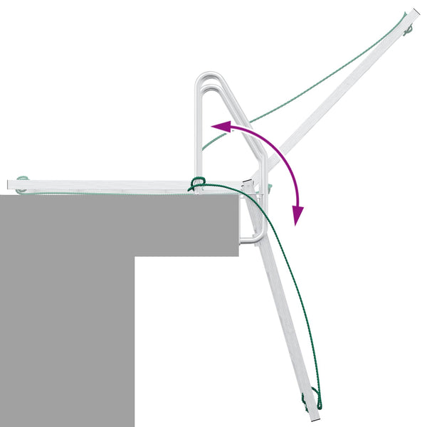 5-Stufen Bootsleiter Aluminium