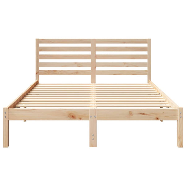 Bettrahmen Braun 140x190 cm Kiefernholz