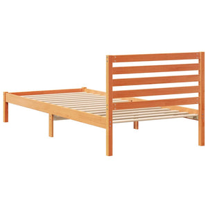 Bettrahmen 80x210 cm Kiefer Massivholz Wachsbraun