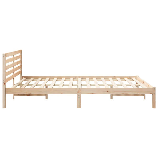 Bettrahmen Braun 160x210 cm Kiefernholz