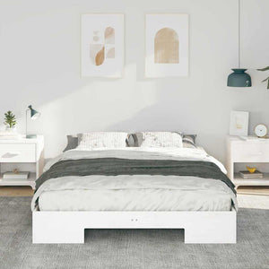 vidaXL Cadre de lit Blanc 140 x 200 cm