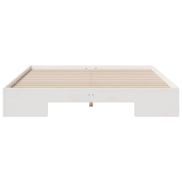 vidaXL Cadre de lit Blanc 140 x 200 cm