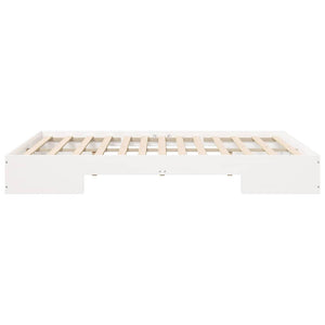 vidaXL Cadre de lit Blanc 140 x 200 cm