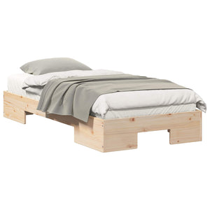 vidaXL Cadre de lit marron 100 x 200 cm