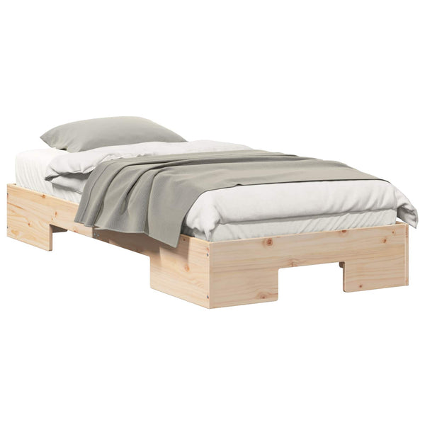 vidaXL Cadre de lit marron 100 x 200 cm