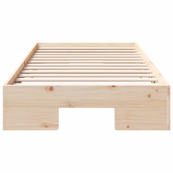 vidaXL Cadre de lit marron 90 x 200 cm
