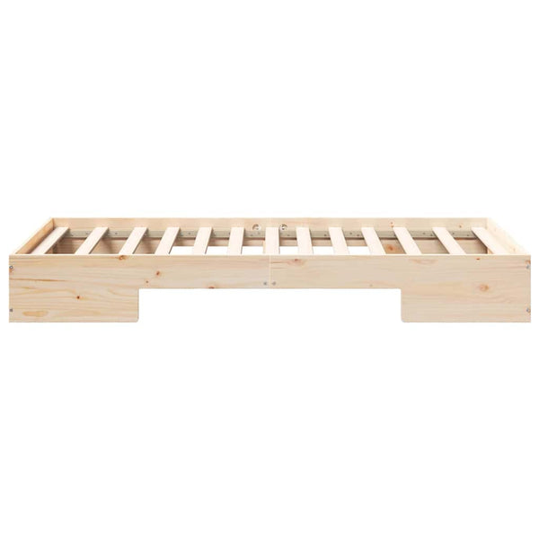 vidaXL Cadre de lit marron 90 x 200 cm