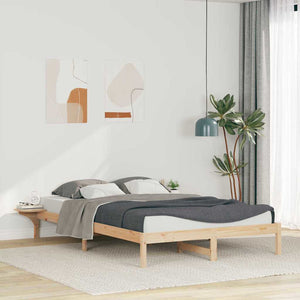 Bettgestell 140x210 cm mit Nachttischen