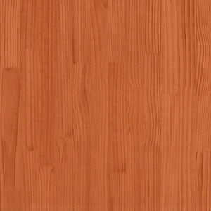 Bettgestell mit Nachttischen 180x210 cm Wachsbraun