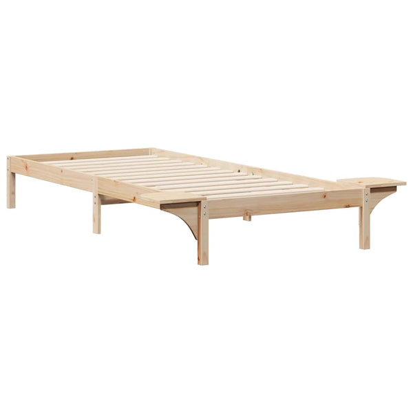 Bettgestell Natur mit Nachttischen 90x220 cm