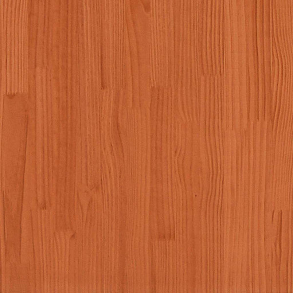 Bettgestell 180x220 cm mit Nachttischen Wachsbraun