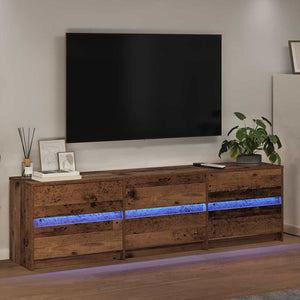 TV-Möbel Altholz 2er Set 180cm