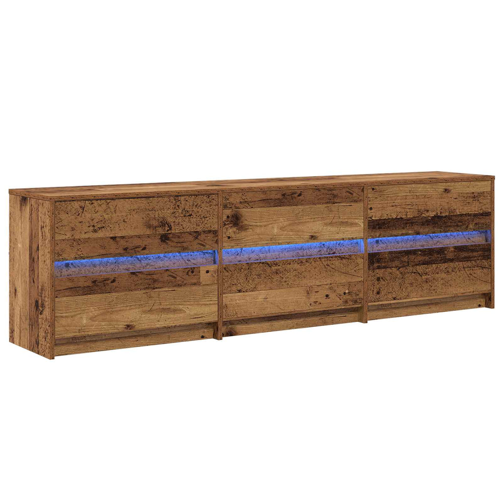 TV-Möbel Altholz 2er Set 180cm