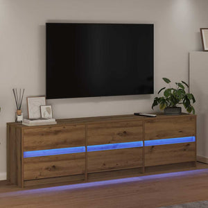 TV-Möbel Artisan-Eiche 180 cm, 2er-Set