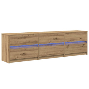 TV-Möbel Artisan-Eiche 180 cm, 2er-Set