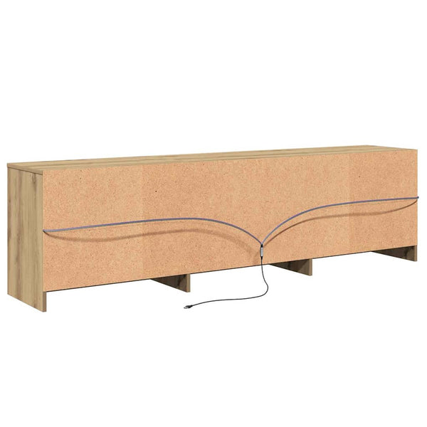 TV-Möbel Artisan-Eiche 180 cm, 2er-Set