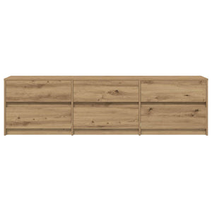 TV-Möbel Artisan-Eiche 180 cm, 2er-Set
