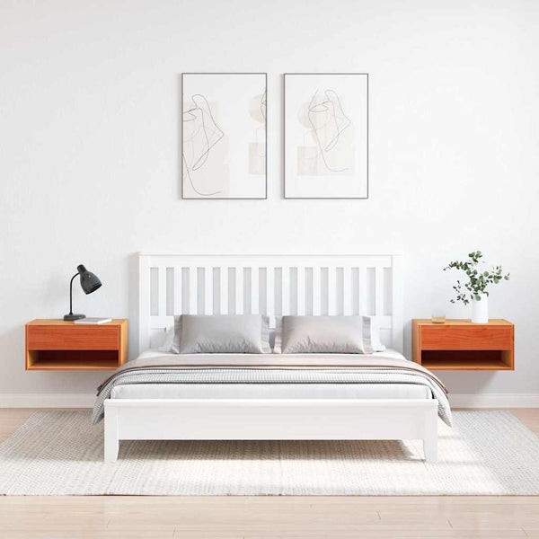 Nachttische 2er Set Kiefer Massivholz