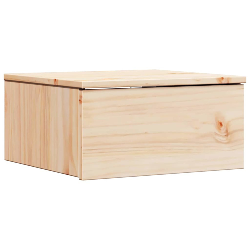 vidaXL Bedside Cabinet Brown 37 x 35 x 18.5 cm Solid Pine Wood