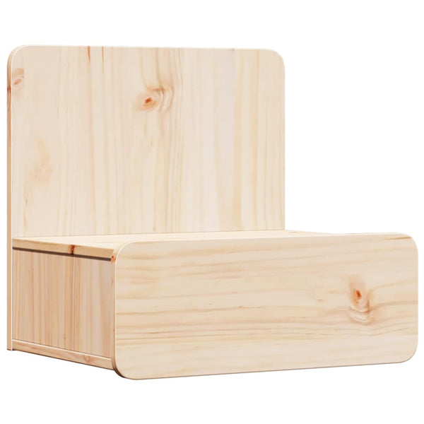Nachttische 2er Set Kiefer Massivholz Braun