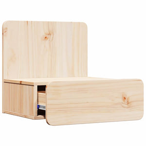 Nachttische 2er Set Kiefer Massivholz Braun