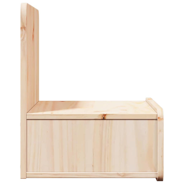 Nachttische 2er Set Kiefer Massivholz Braun