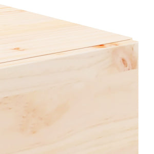 vidaXL Table de chevet 2 pcs Marron 42 x 32,5 x 40 cm Bois de pin massif
