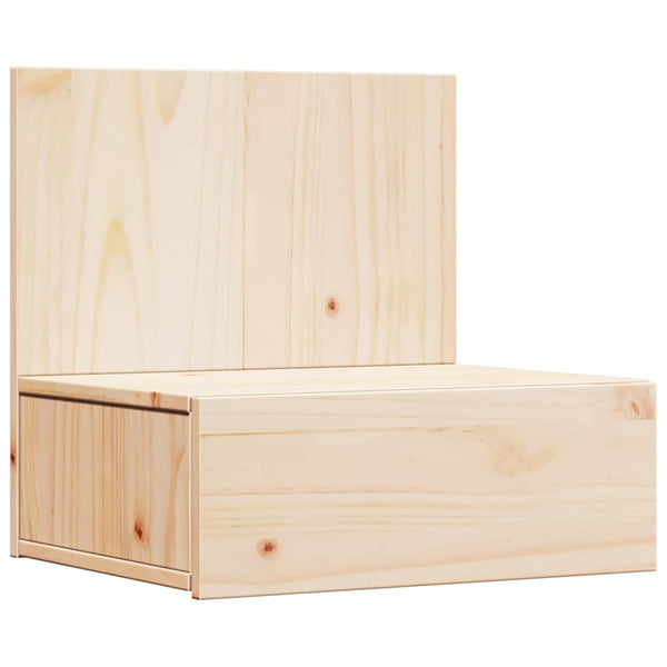 vidaXL Table de chevet 2 pcs Marron 42 x 32,5 x 40 cm Bois de pin massif