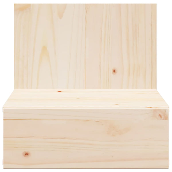 vidaXL Table de chevet 2 pcs Marron 42 x 32,5 x 40 cm Bois de pin massif