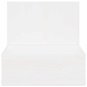 vidaXL Table de chevet blanc 42 x 32,5 x 40 cm pin massif
