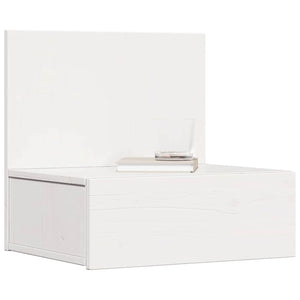 vidaXL Table de chevet blanc 42 x 32,5 x 40 cm pin massif