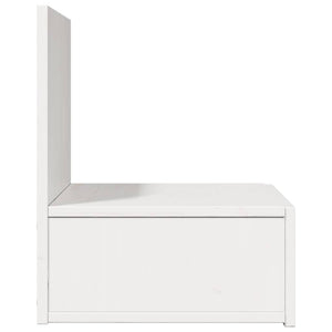 vidaXL Table de chevet blanc 42 x 32,5 x 40 cm pin massif