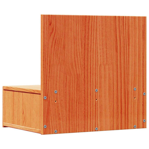 Nachttisch 2er Set Kiefer Massivholz Wachsbraun
