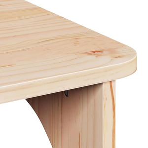 Couchtisch Kiefer Massivholz Natur 80x50 cm
