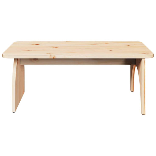 Couchtisch Kiefer Massivholz Natur 80x50 cm