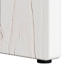 Weißer Couchtisch Kiefer Massivholz 80x50