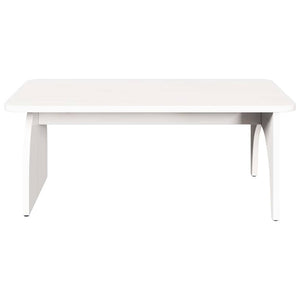 Weißer Couchtisch Kiefer Massivholz 80x50