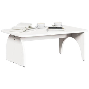 Weißer Couchtisch Kiefer Massivholz 80x50