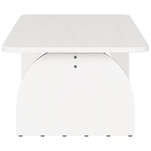 Weißer Couchtisch Kiefer Massivholz 80x50