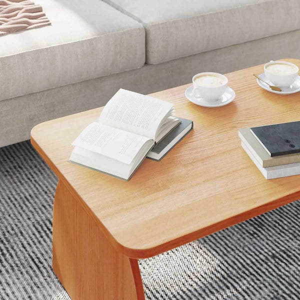 vidaXL Table basse marron ciré 80 x 50 x 31 cm pin massif