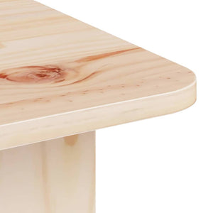 Massivholz Couchtisch Kiefer Natur 80 cm