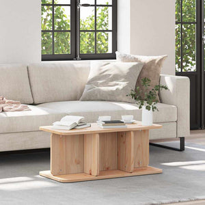Massivholz Couchtisch Kiefer Natur 80 cm