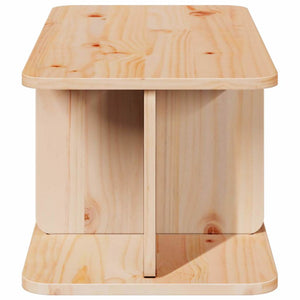 Massivholz Couchtisch Kiefer Natur 80 cm