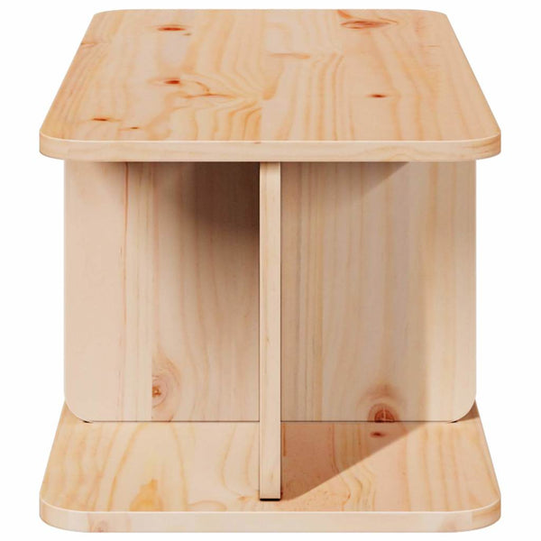 Massivholz Couchtisch Kiefer Natur 80 cm