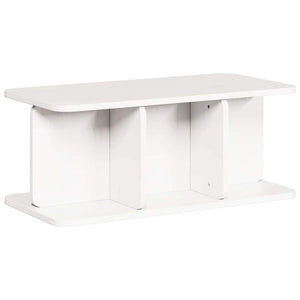 Weißer Couchtisch Kiefer Massivholz 80cm