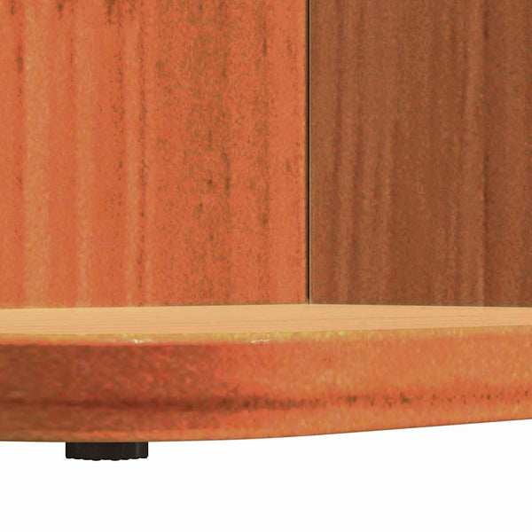 Wachsbrauner Couchtisch Kiefer Massivholz 80cm