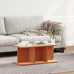 Wachsbrauner Couchtisch Kiefer Massivholz 80cm