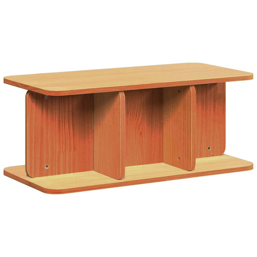 Wachsbrauner Couchtisch Kiefer Massivholz 80cm