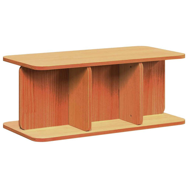 Wachsbrauner Couchtisch Kiefer Massivholz 80cm