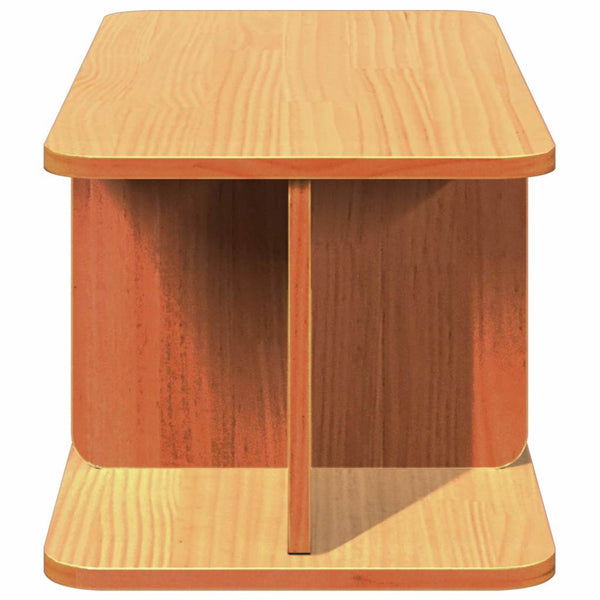 Wachsbrauner Couchtisch Kiefer Massivholz 80cm